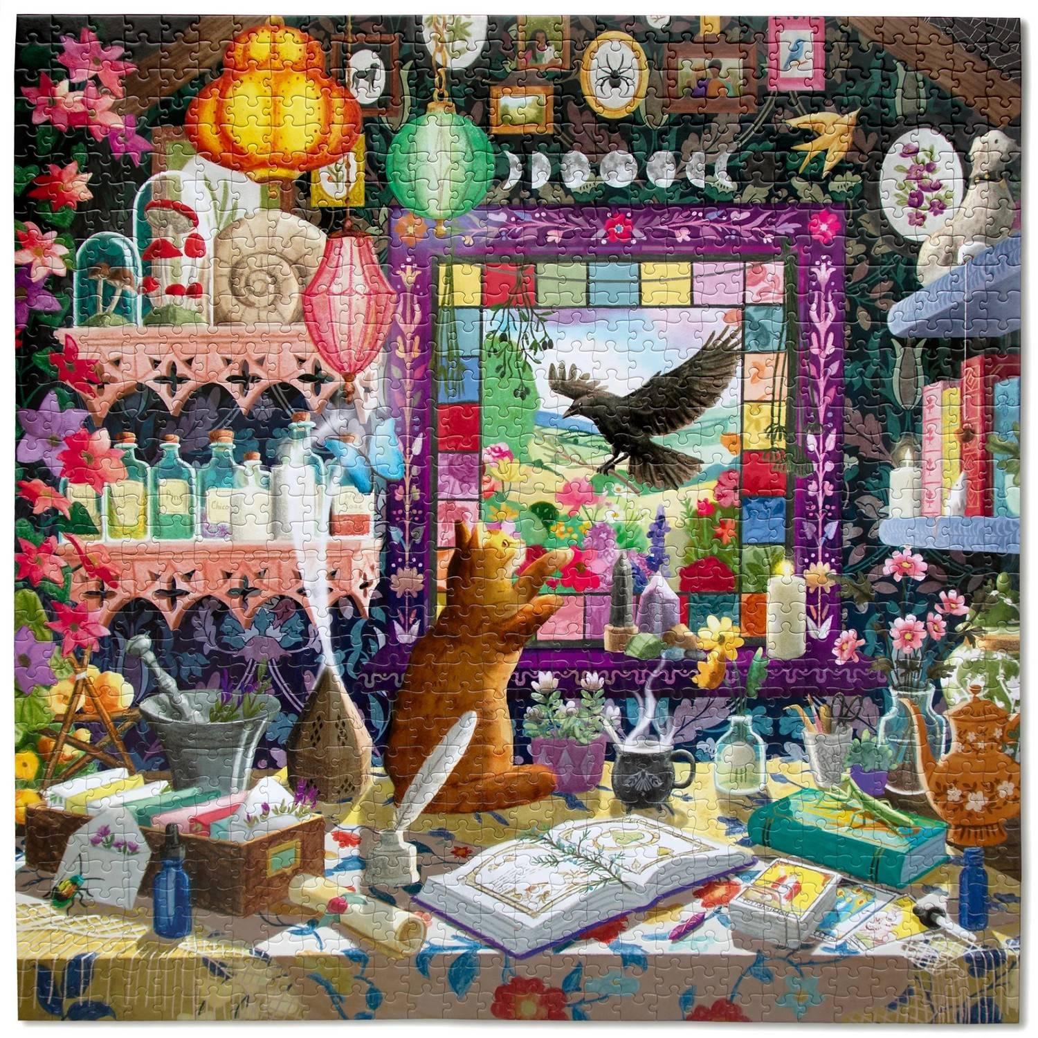 Puzzle 1000 pièces : L'atelier du sorcier Puzzle 1000 pièces : L'atelier du sorcier
