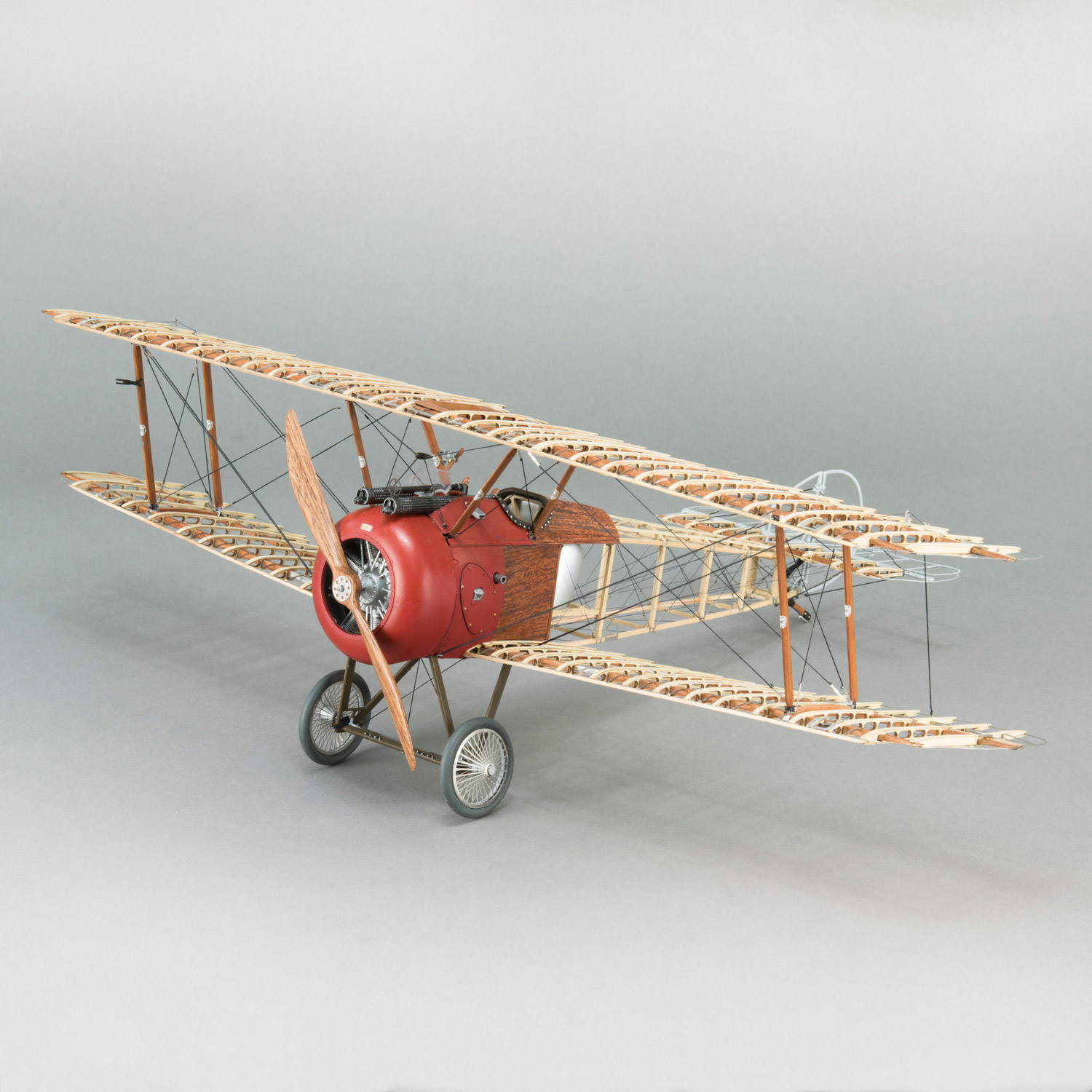 Maquette avion en bois et métal : Sopwith Camel 1918 - Jeux et