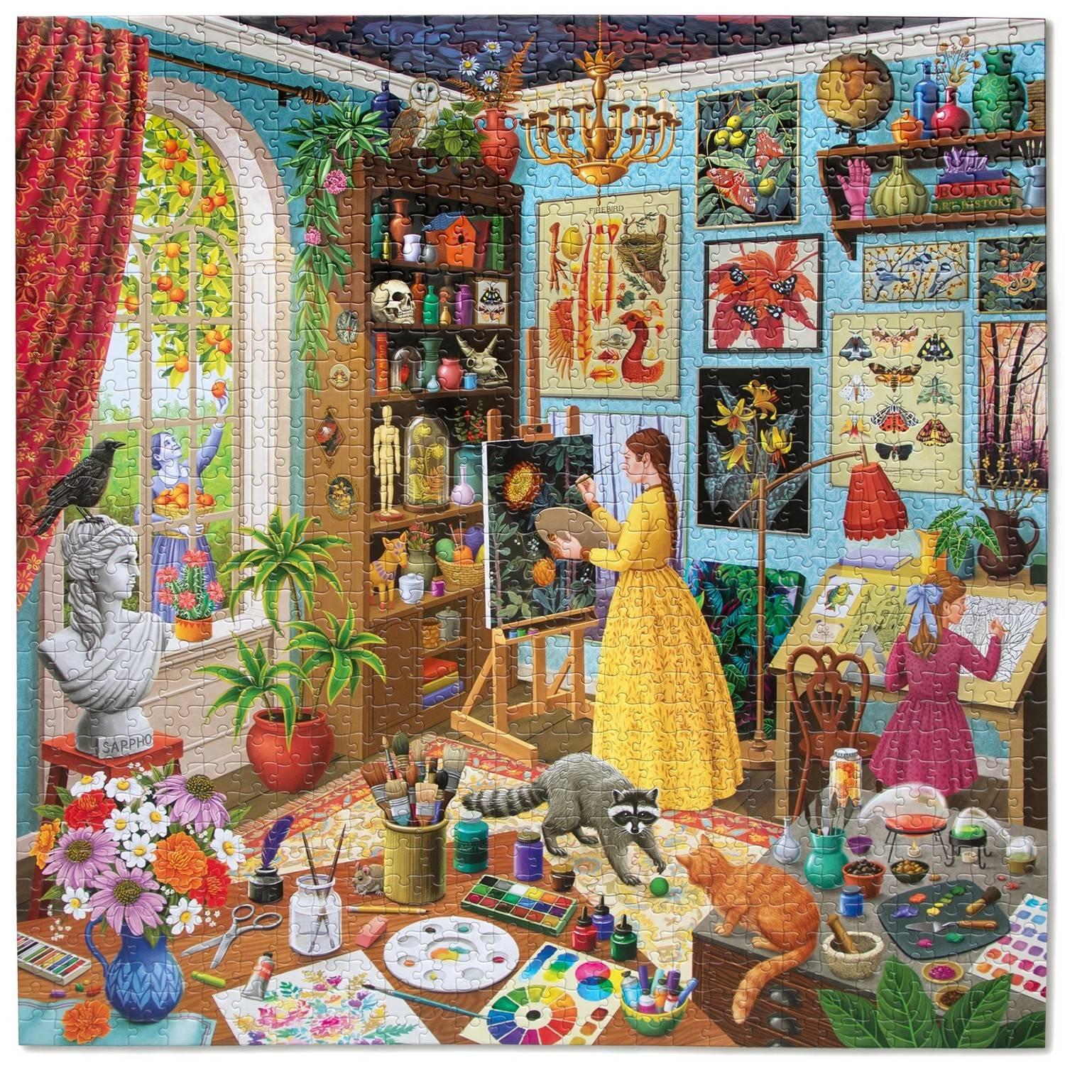 Puzzle 1000 pièces : L'atelier d'art de l'alchimiste Puzzle 1000 pièces : L'atelier d'art de l'alchimiste