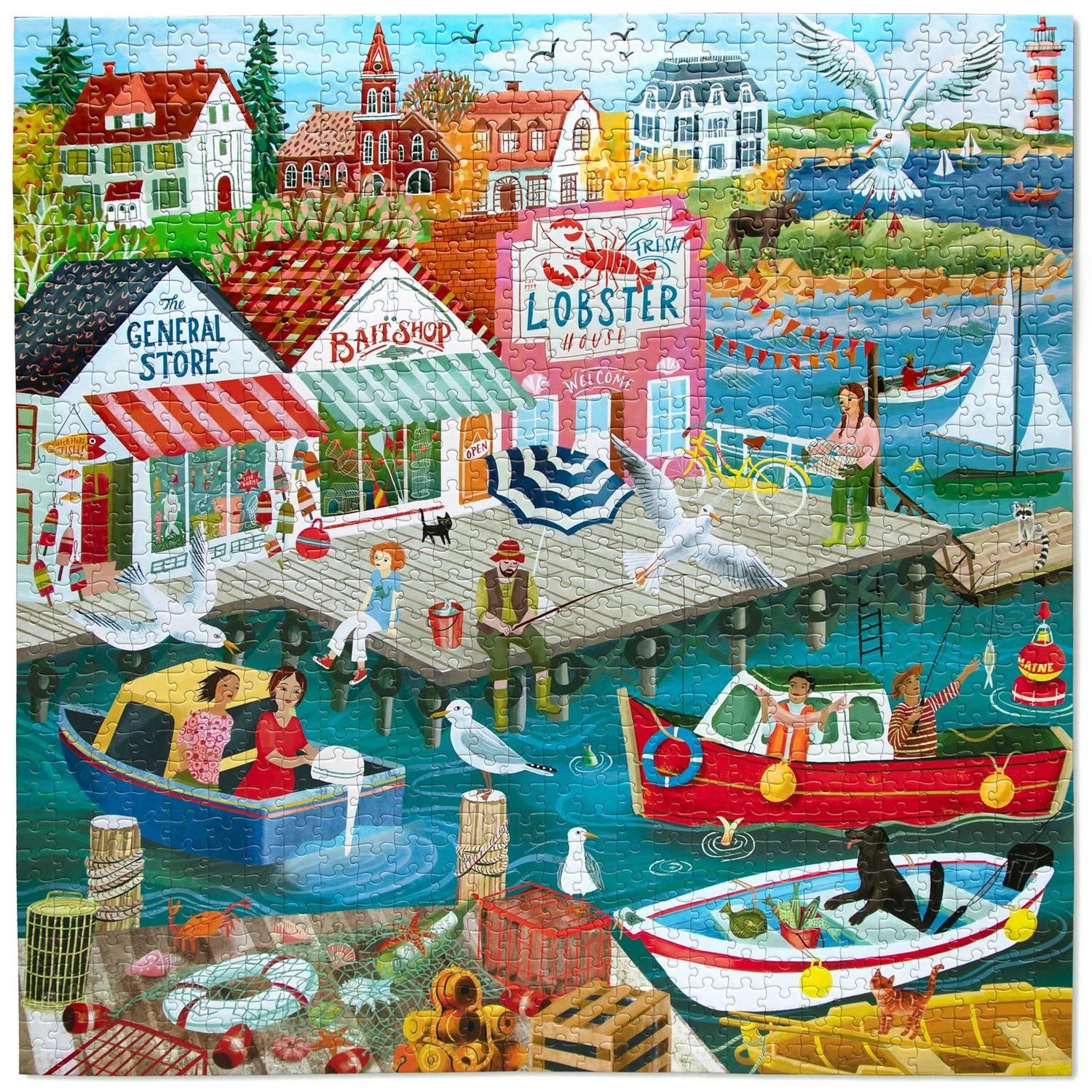 Puzzle 1000 pièces : New England Wharf Puzzle 1000 pièces : New England Wharf