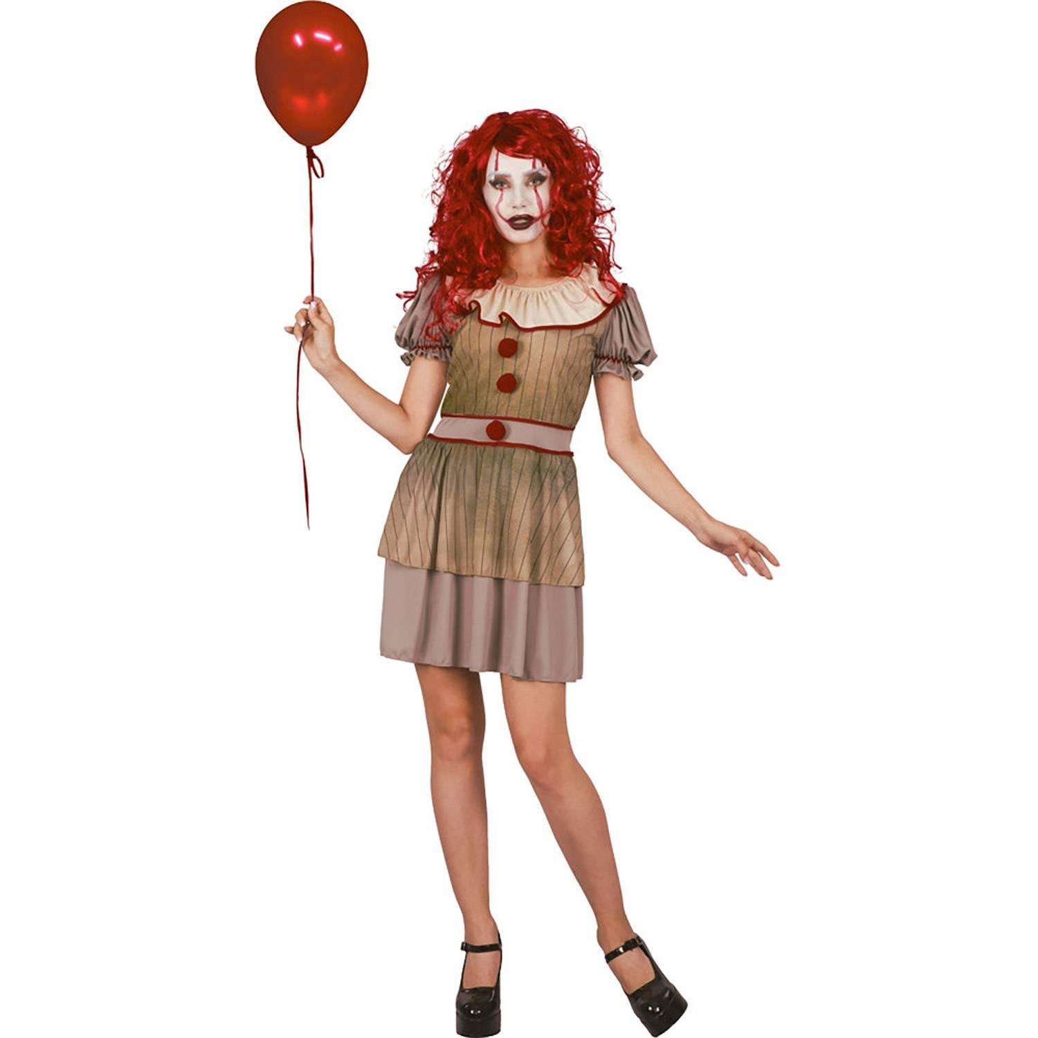 Costume Clown femme terrifiante, adulte