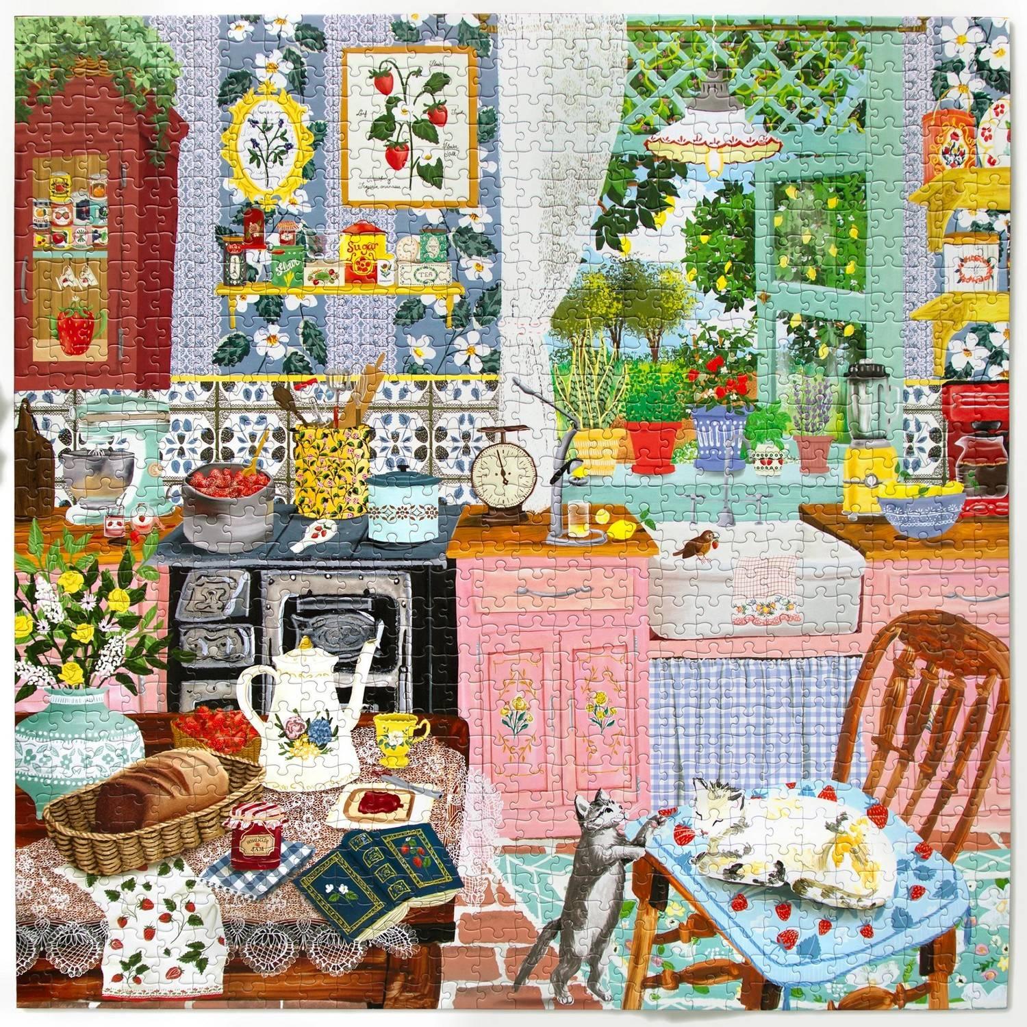 Puzzle 1000 pièces : Cuisine aux fraises Puzzle 1000 pièces : Cuisine aux fraises