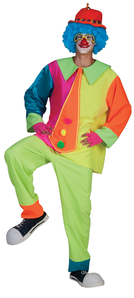 Déguisement Clown Fluo - Homme