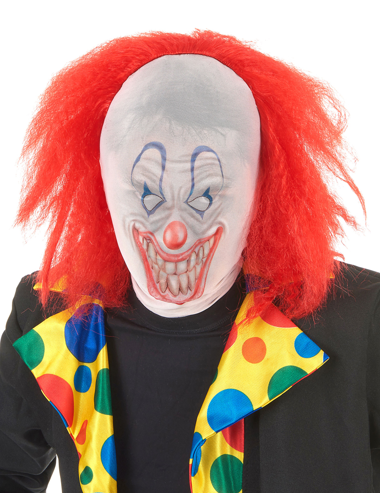 Cagoule Clown avec Perruque - Halloween