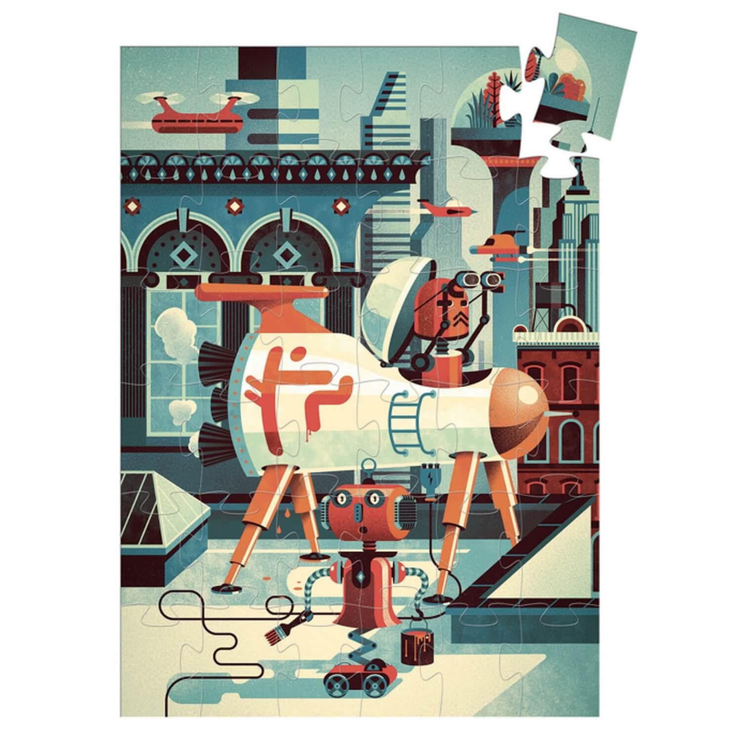 puzzle 36 piã¨ces : bob le robot