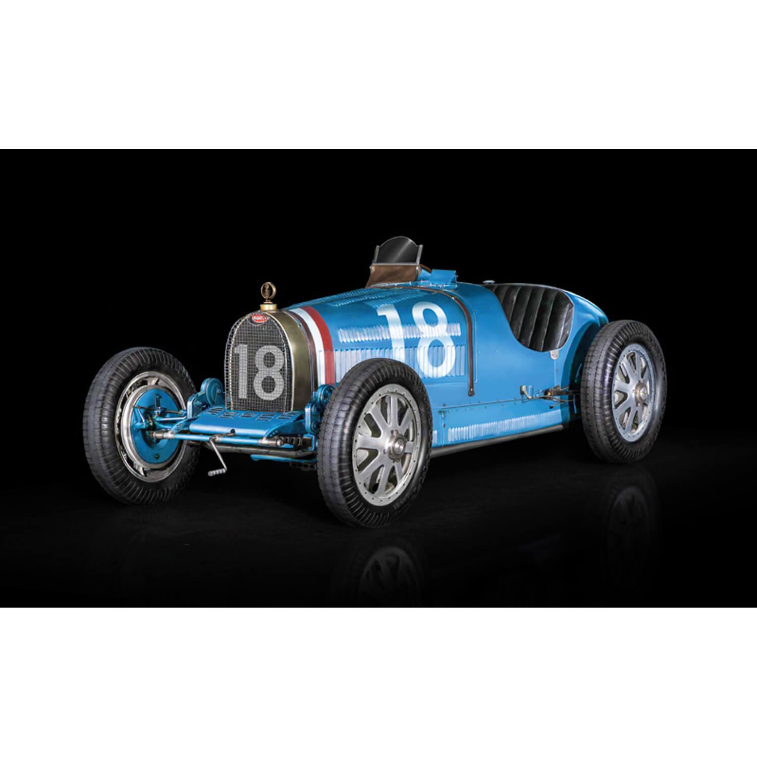 Maquette de voiture ancienne bugatti 1920 métal étain collection