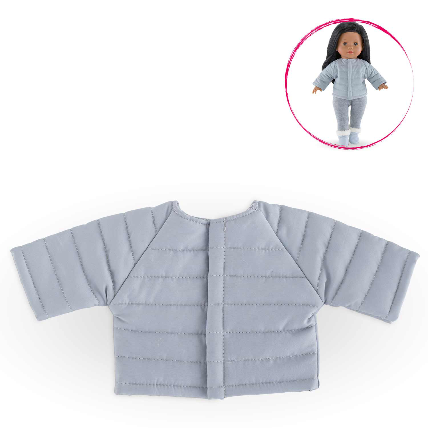 Vêtements De Poupée 17 Cm - Ensemble Sport Avec Sweat, Short Jean Et Accessoires