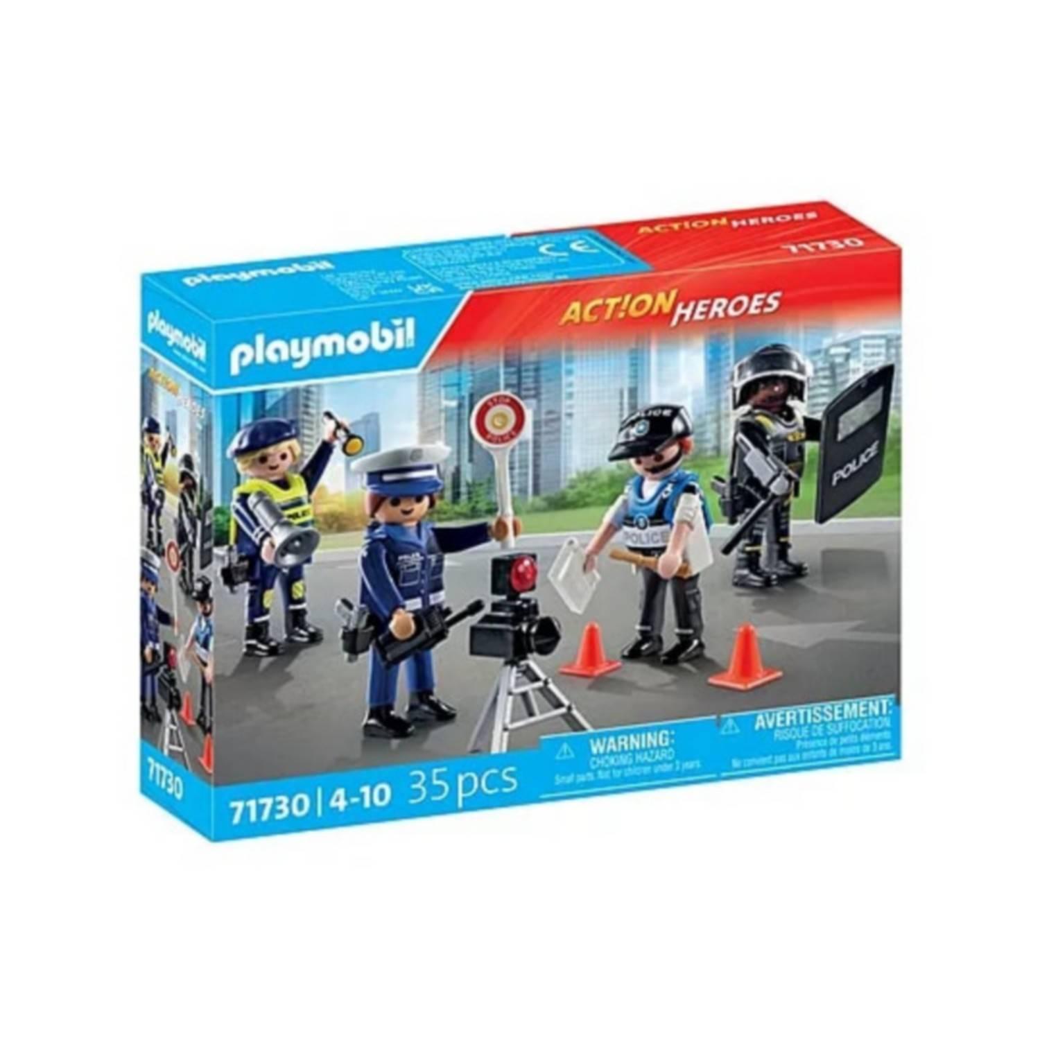Set métiers de la police : 4 policiers - Playmobil