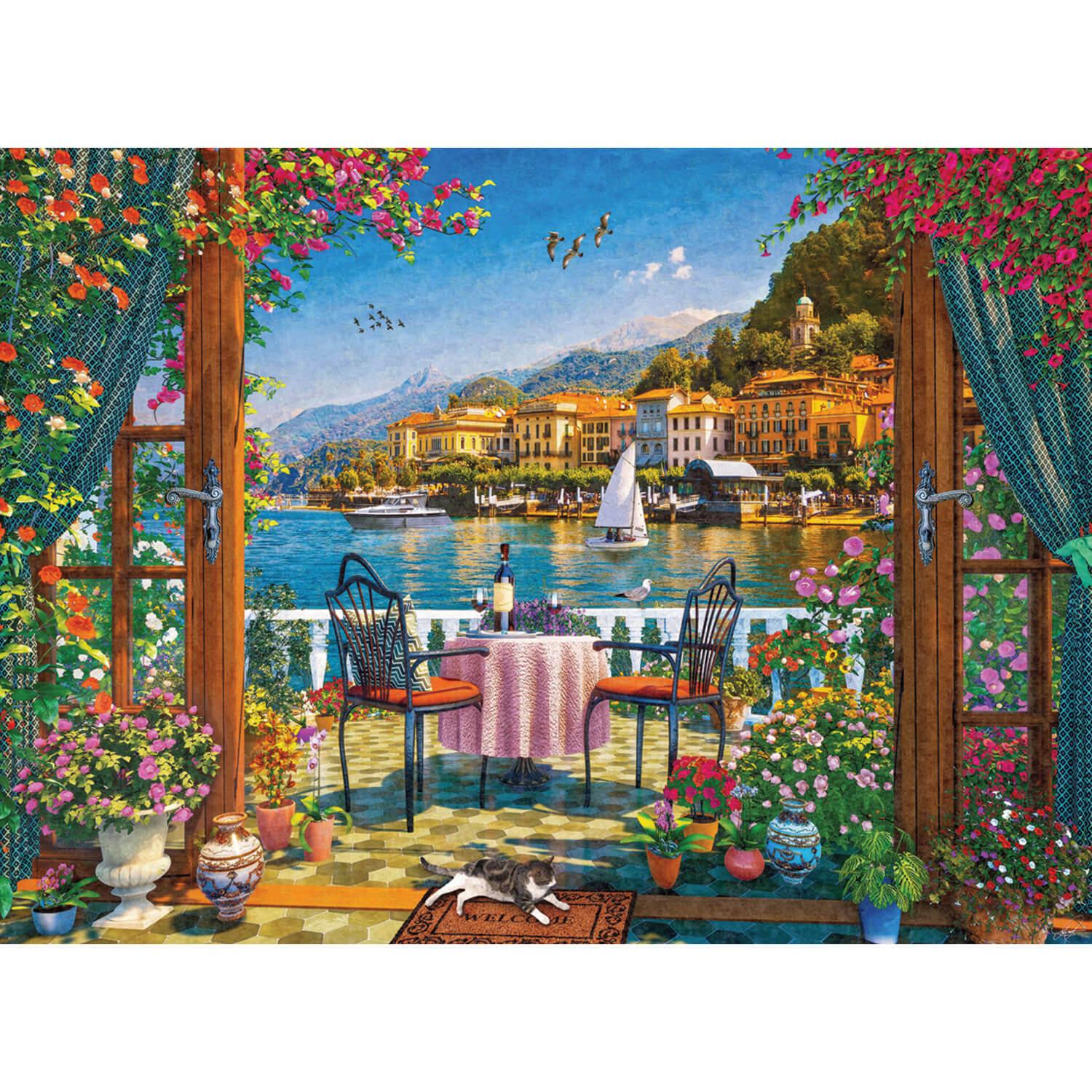 Puzzle 4000 pièces : Terrasse de Côme - Anatolian - Rue des Puzzles