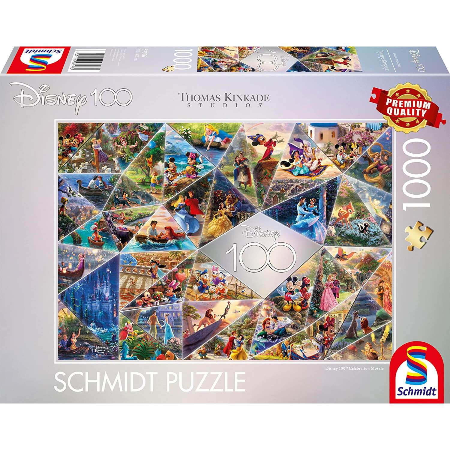 Puzzle 1000 pièces - Disney 100 ans - Célébration - Le temps d'un jeu