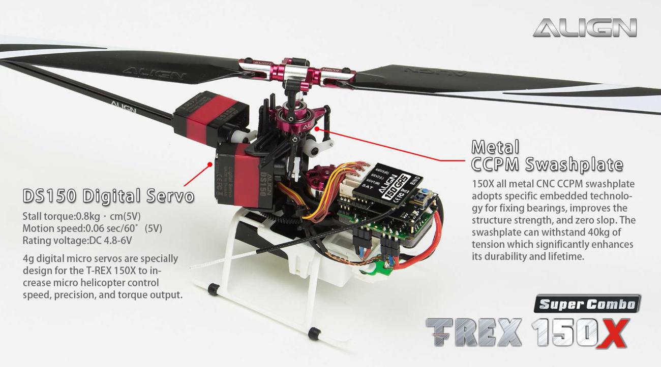 ALIGN T-REX 150 DFC ヘリコプター ALIGN T-REX 150X DFC RTF - Jeux