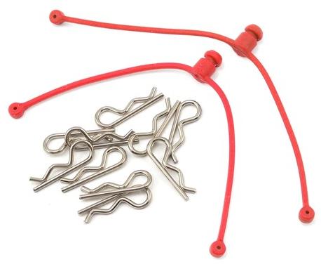 Body Clip Retainer, Red (2)