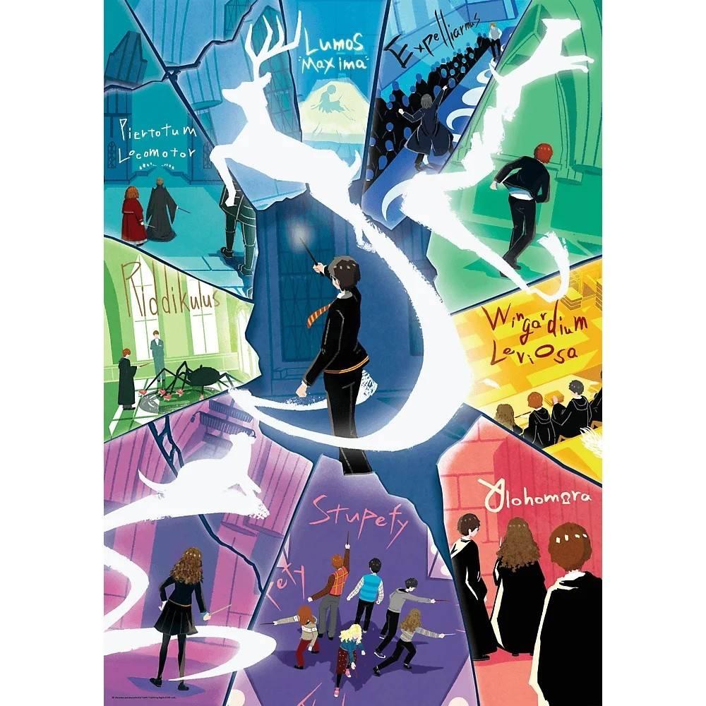 Puzzle 1000 piÃ¨ces : Harry Potter : Sorts et Patronus - Warner Harry Potter