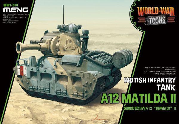 Char d'infanterie britannique A12 Matilda II (Maquette cartoon) Char d'infanterie britannique A12 Matilda II (Maquette cartoon)