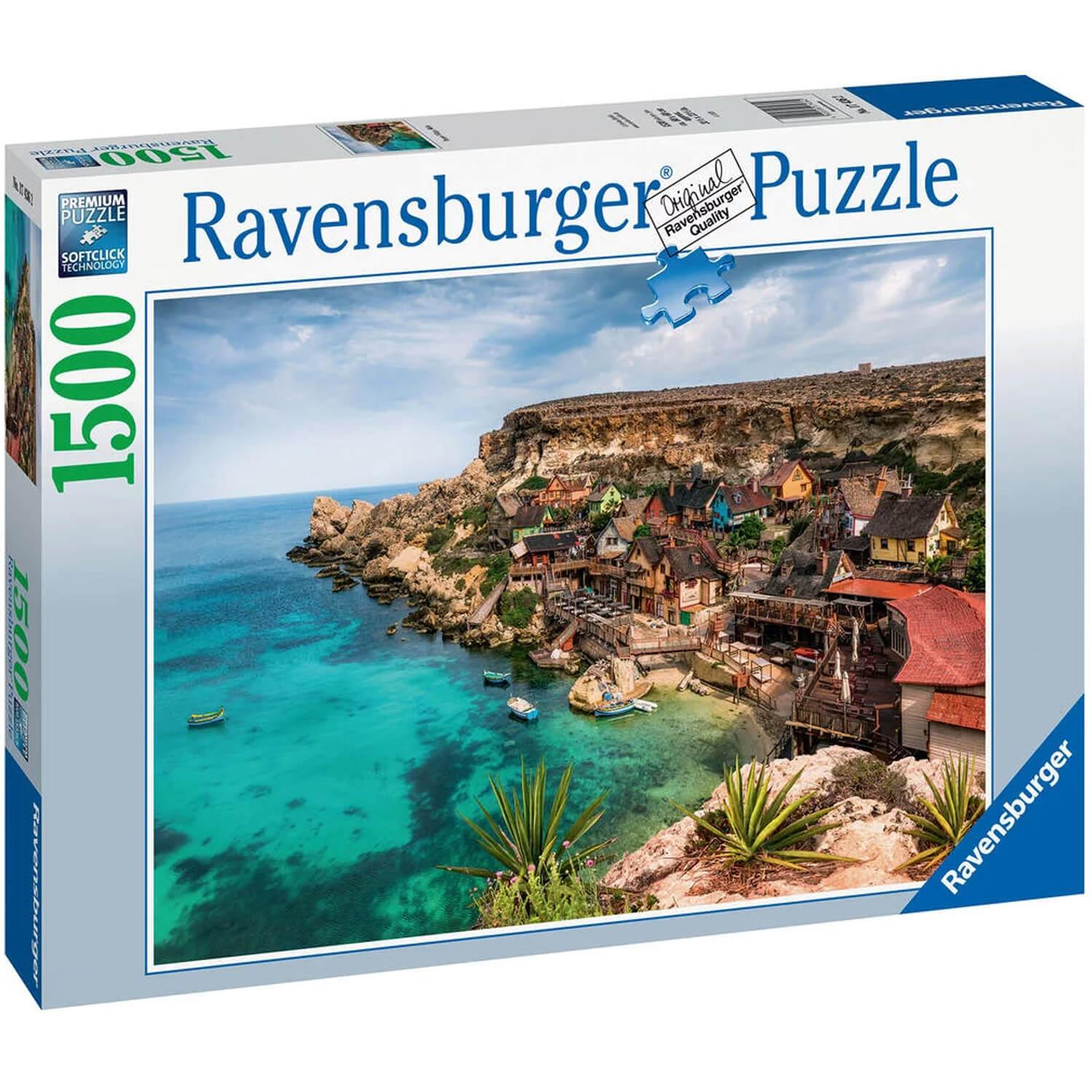 Puzzle 1500 pièces : Popeye Village, Malte - Ravensburger - Rue