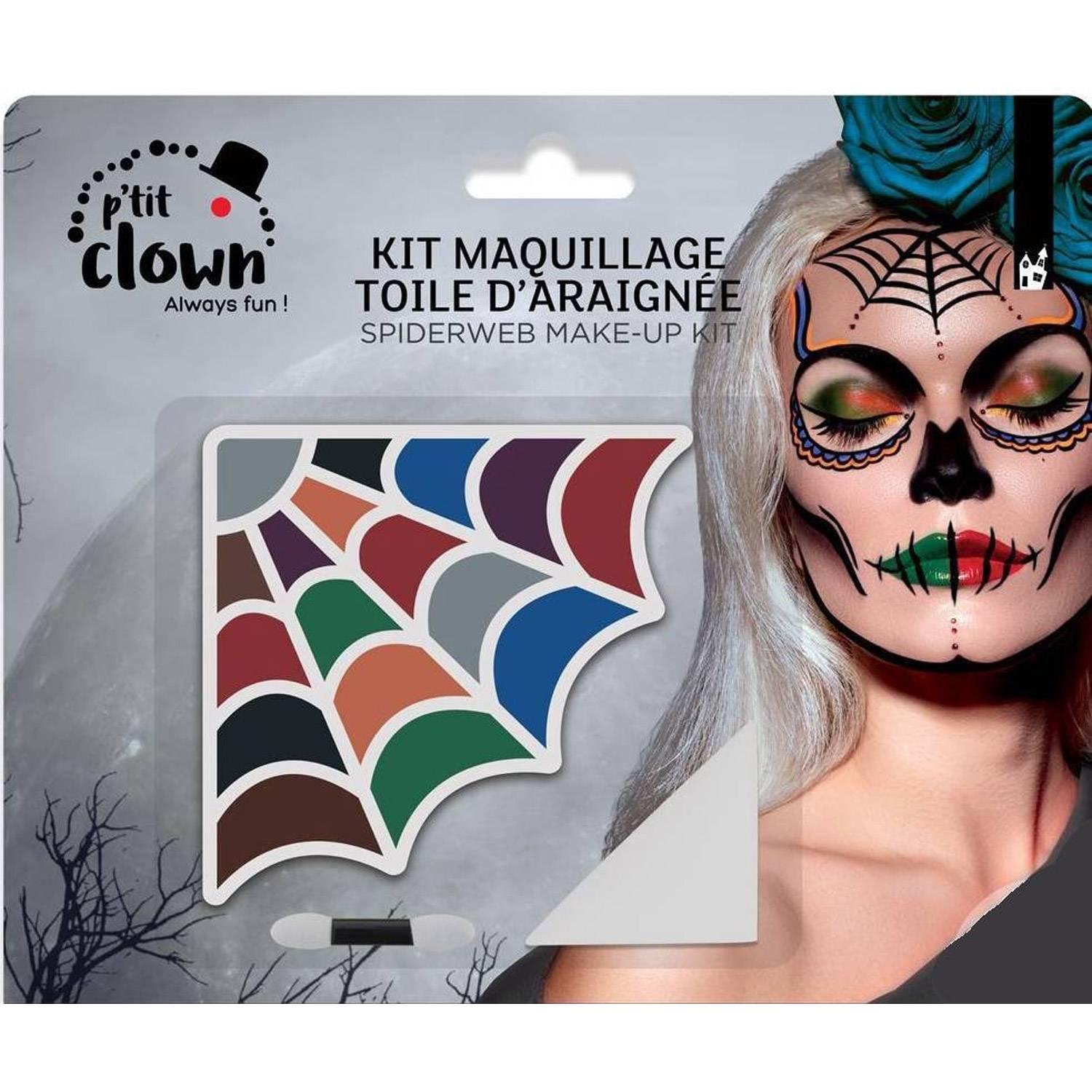 Kit maquillage toile d'araignee 9 couleurs