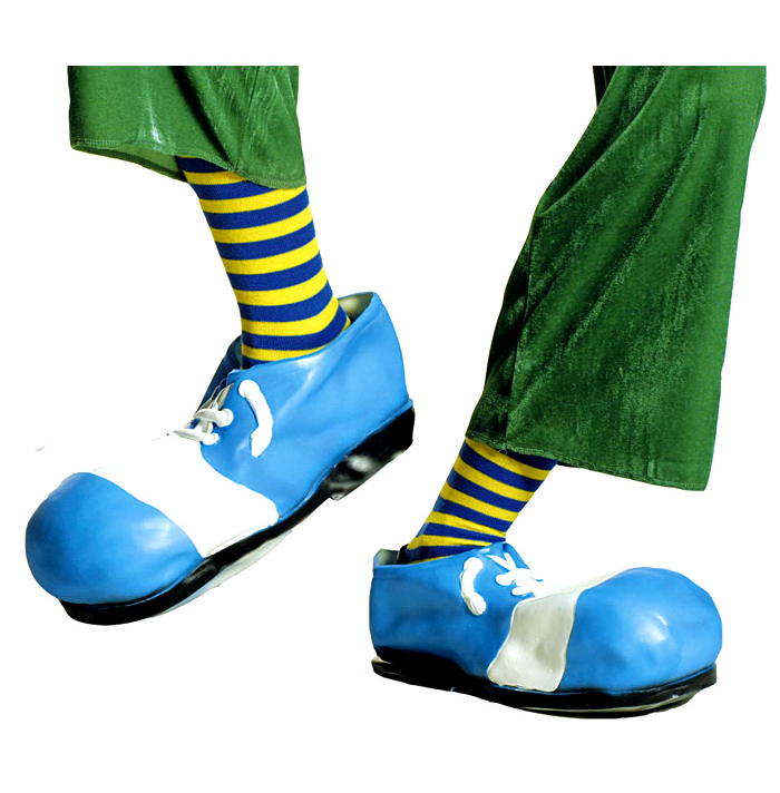 Chaussures De Clown Bleu - Adulte