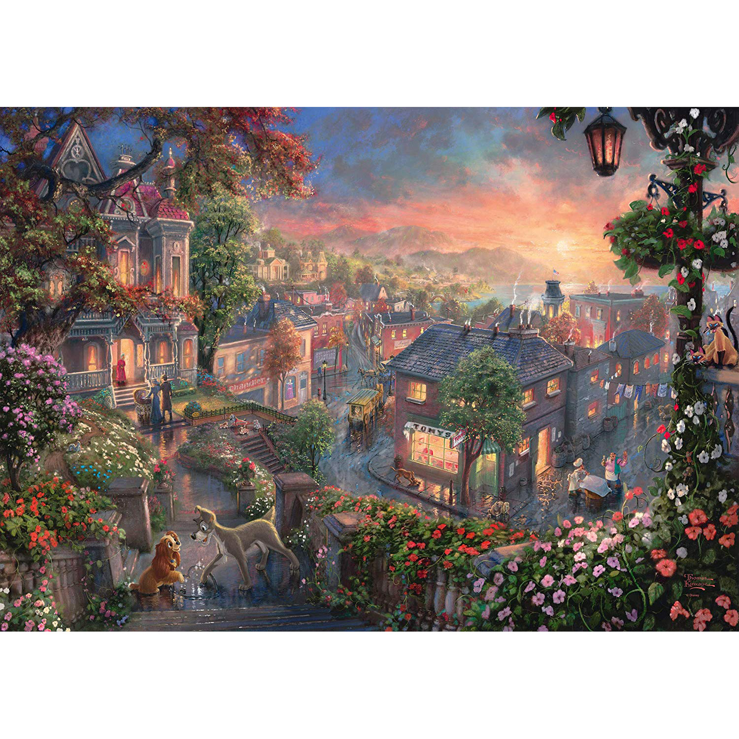 Puzzle 1000 pièces : La Belle et le Clochard, Disney - Schmidt - Rue des  Puzzles