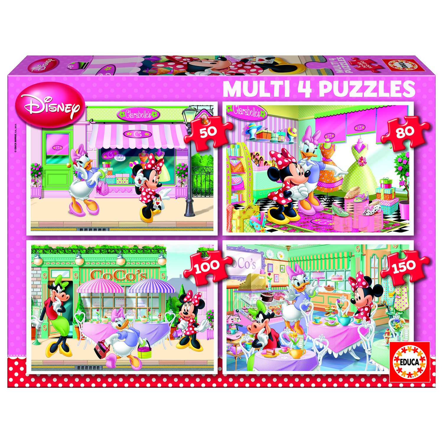 Puzzle de 50 à 150 pièces : 4 puzzles : Minnie et ses amies - Educa - Rue  des Puzzles