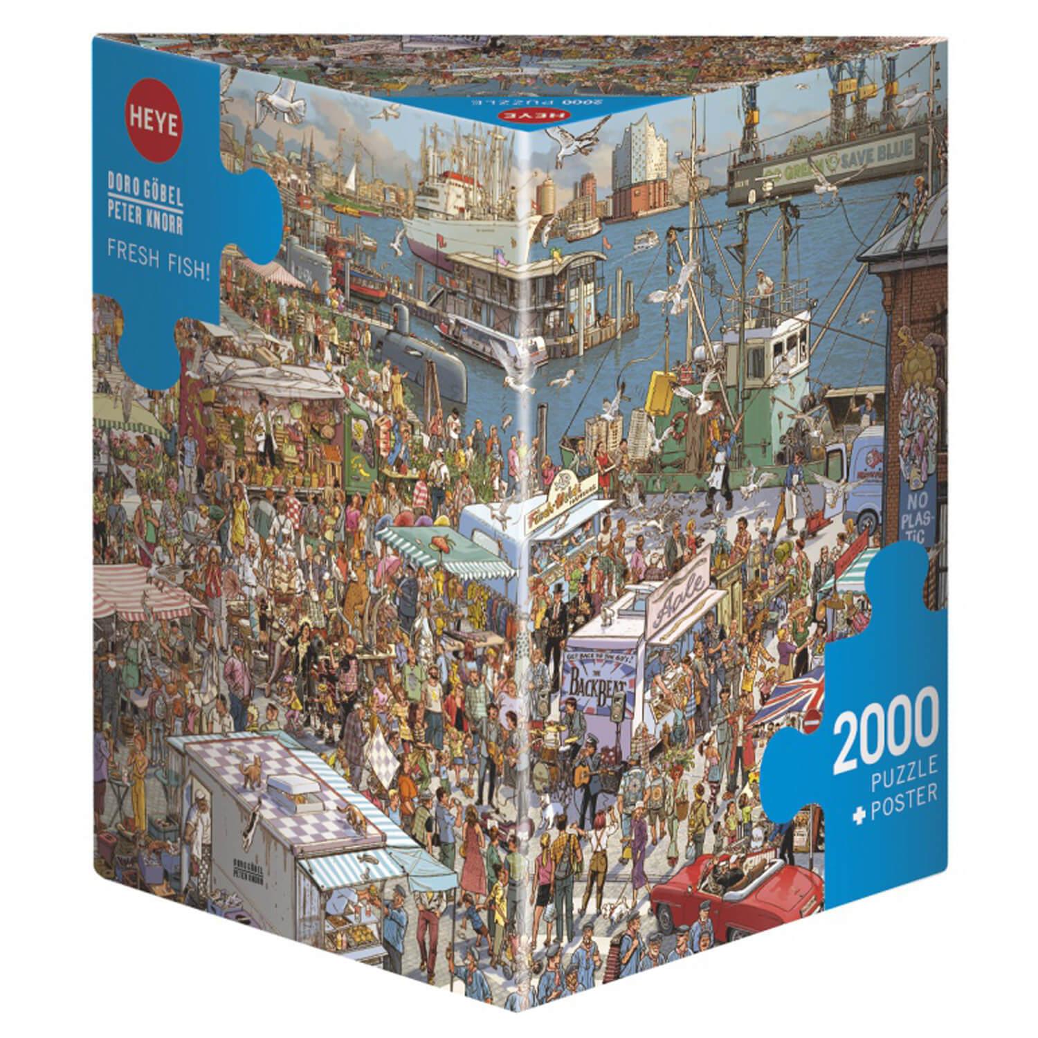 puzzle 2000 piã¨ces : poisson frais