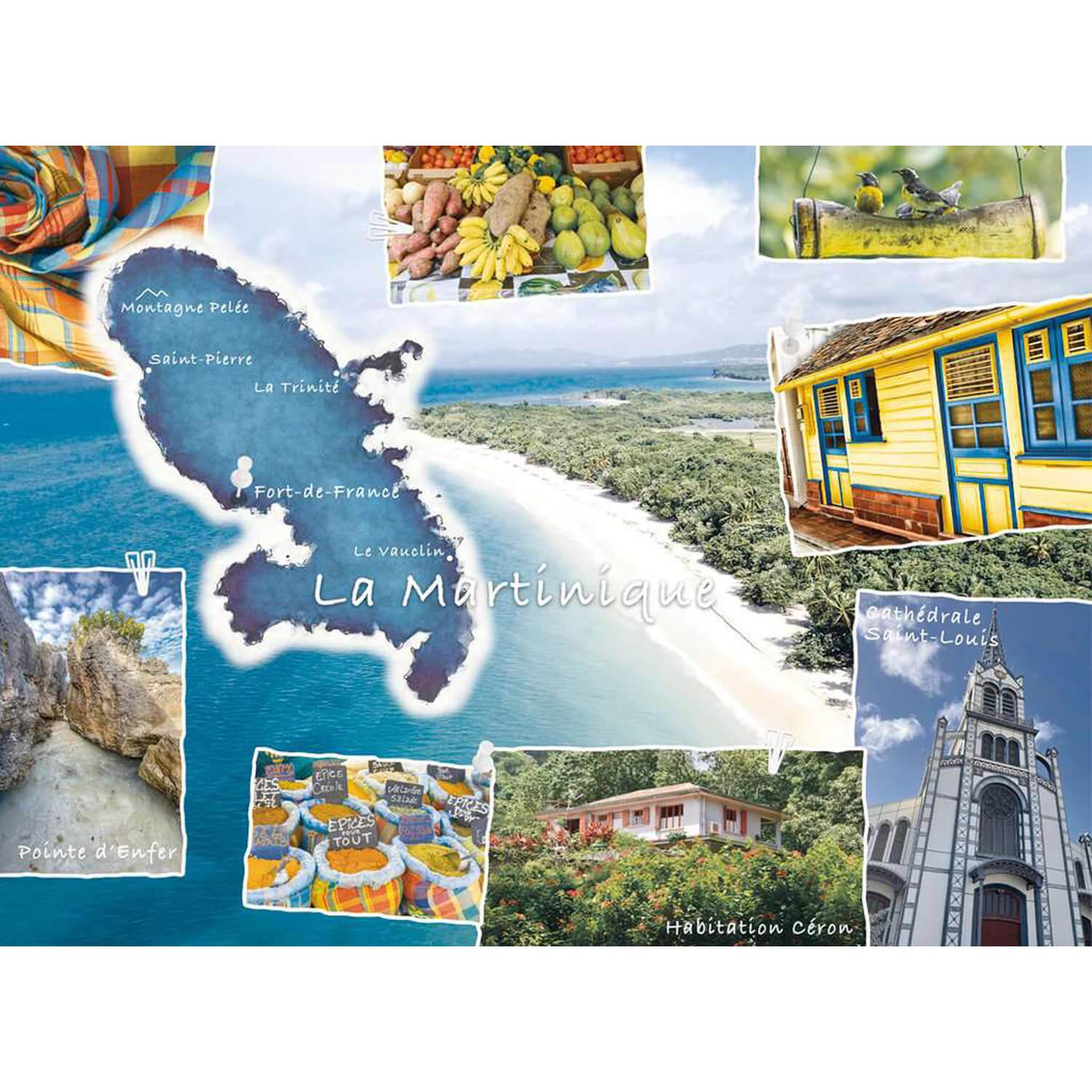 Puzzle 500 pièces : Carte postale de La Martinique