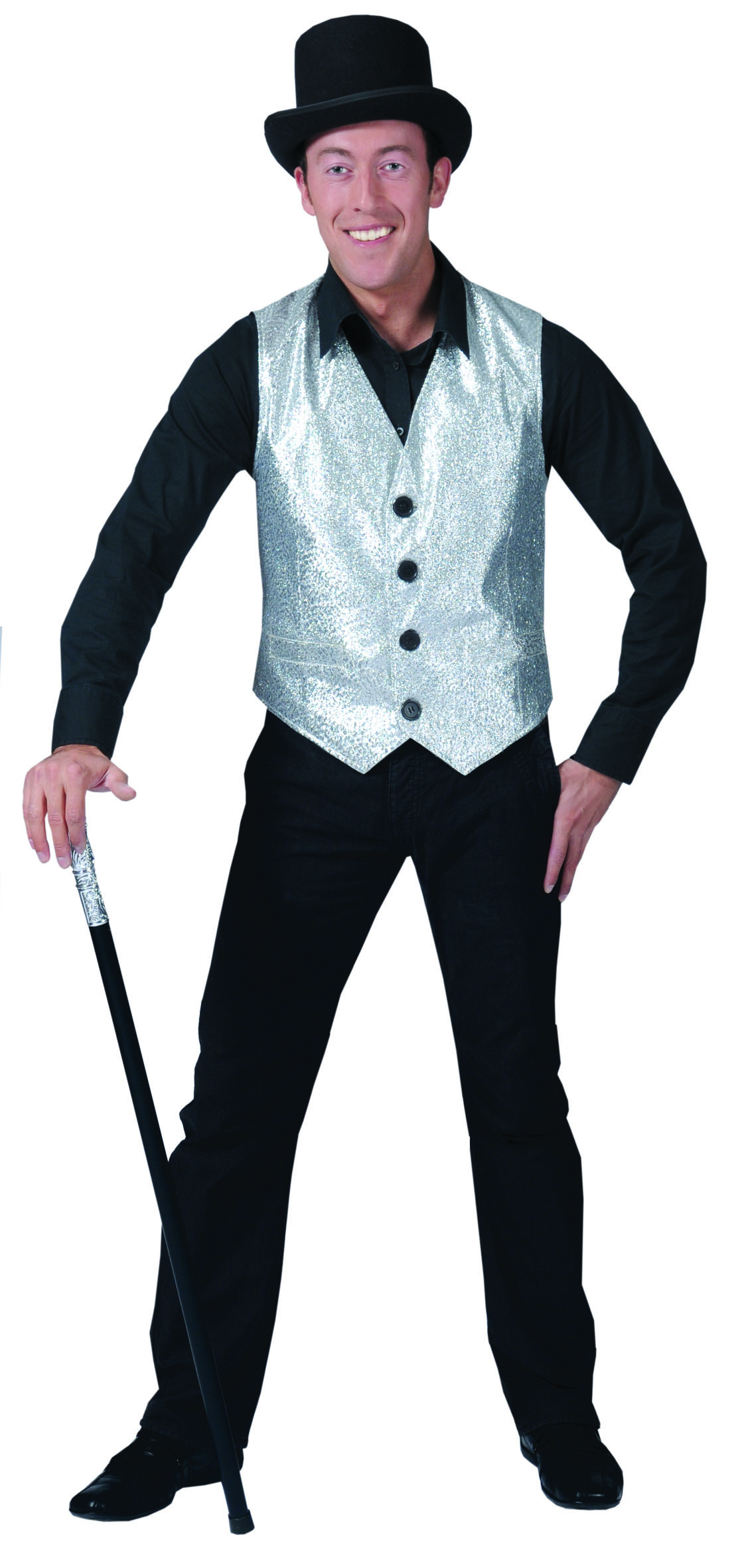 Gilet Argent Pailleté