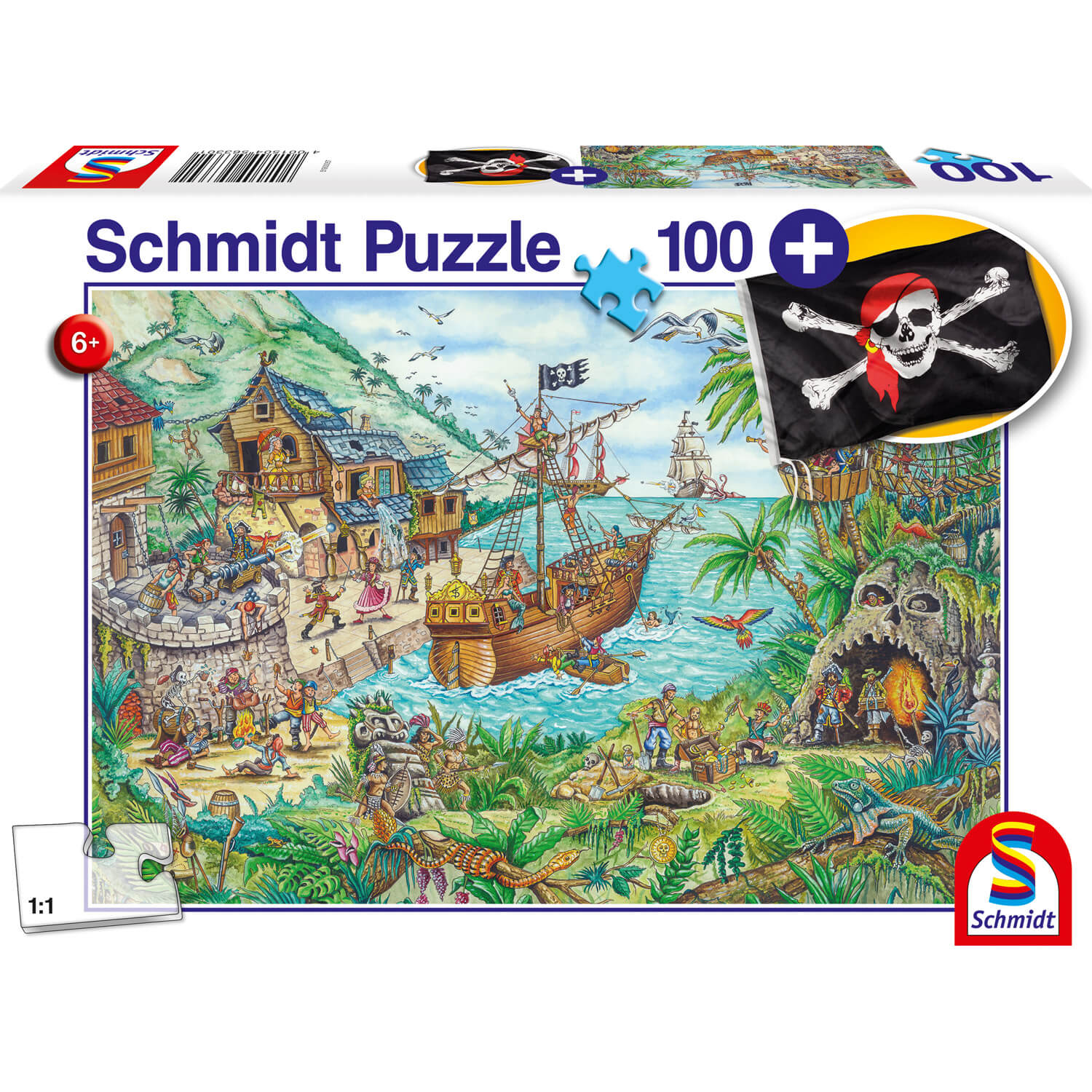 Puzzle 100 pièces - Les pirates - Djeco - Rue des Puzzles