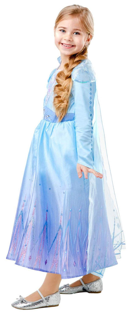 DISNEY Déguisement Elsa, La reine des neiges Taille S (3-4 ans) pas cher 