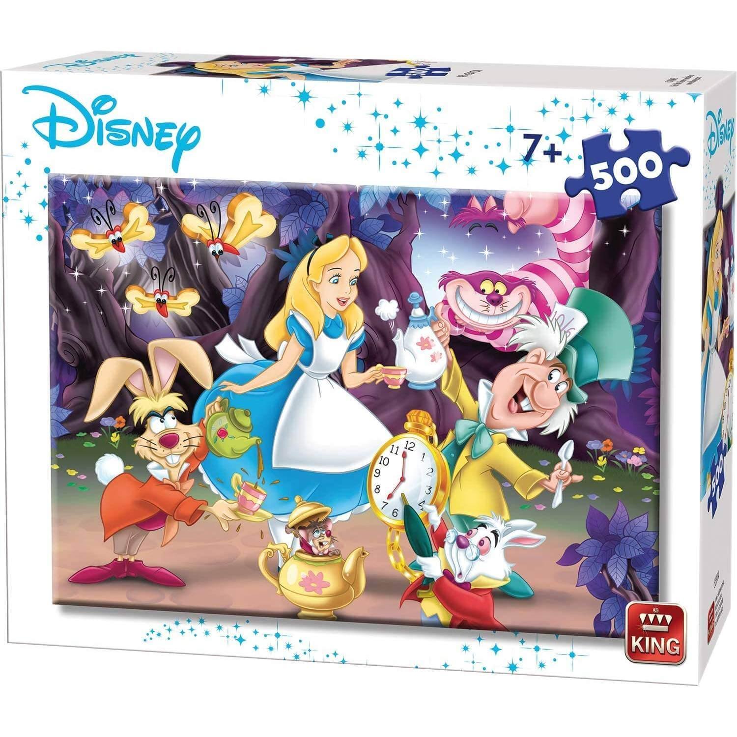 Puzzle 500 pièces : Disney : Alice aux pays des merveilles - Jeux et jouets  King Puzzles - Avenue des Jeux