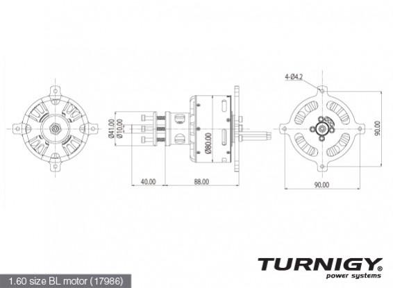 Moteur Outrunner Brushless Turnigy RotoMax 1.60 (26cc)