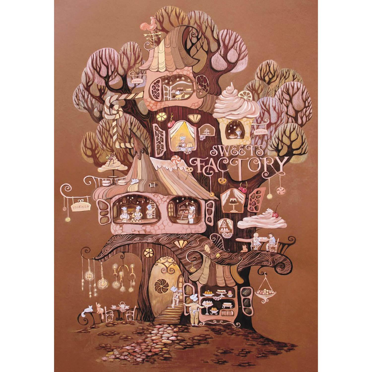 Puzzle for Sale avec l'œuvre « Impression de scène de cascade paisible sur  des cadeaux pour la maison, des décorations, des accessoires et des puzzles.  » de l'artiste lduke47