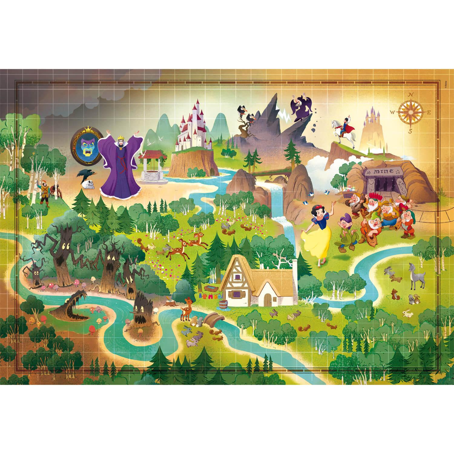 Puzzle 1000 pièces : Story Maps - Blanche-Neige