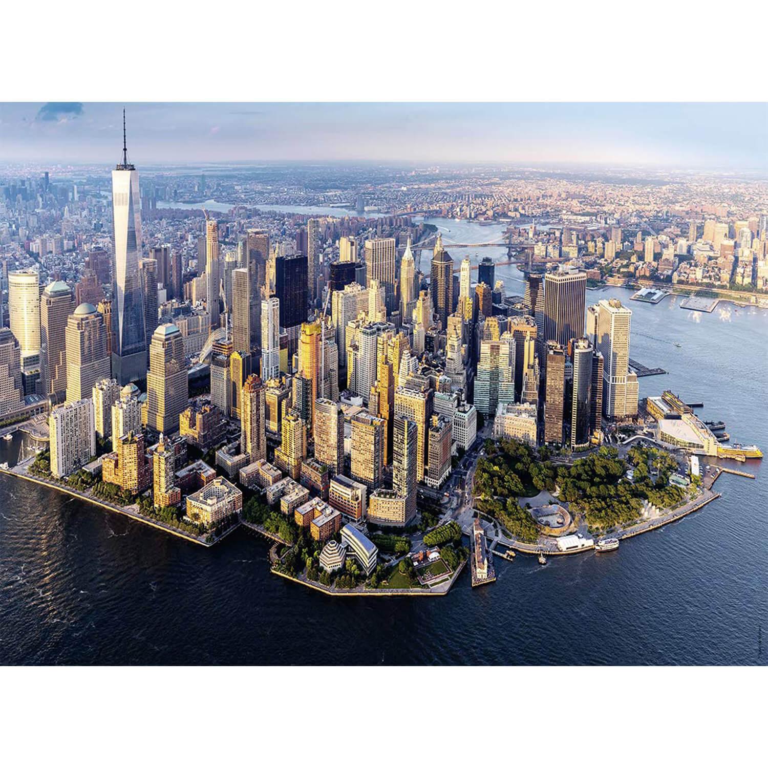 Puzzle 500 pièces : Manhattan vue du ciel - Nathan - Rue des Puzzles