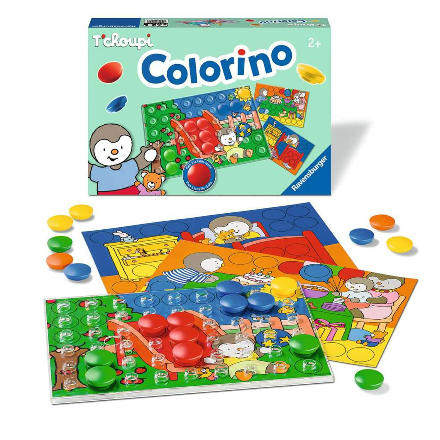 Jeu de couleurs : Colorino : T'Choupi - Jeux et jouets Ravensburger -  Avenue des Jeux