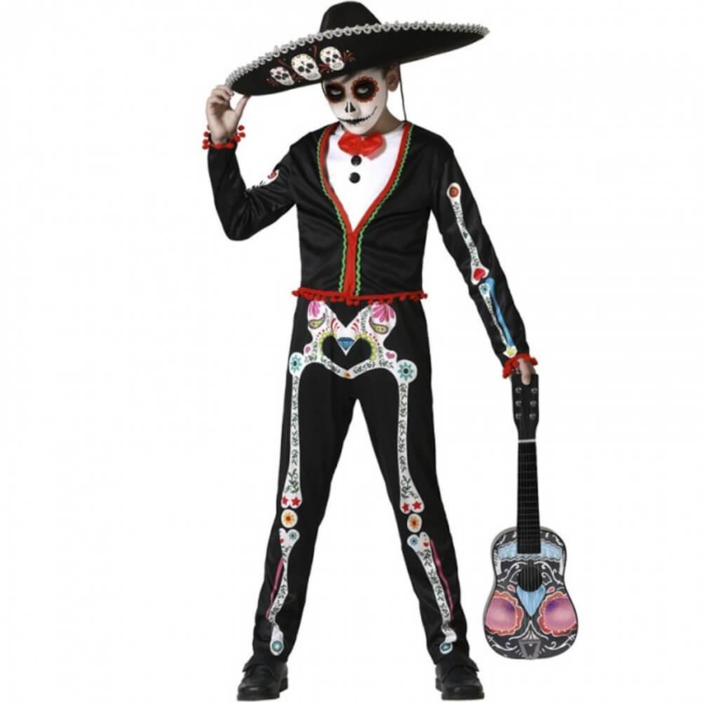 Déguisement squelette mariachi mexicain - Garçon