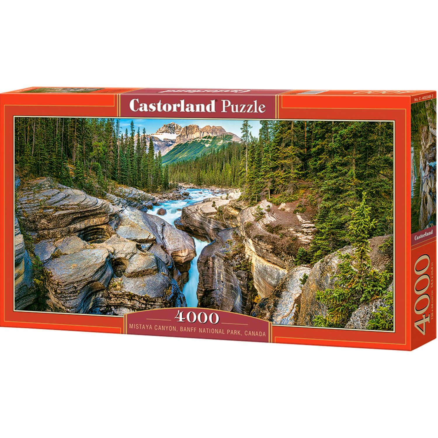 Puzzle 4000 pièces : Canyon Mistaya, parc national Banff, Canada -  Castorland - Rue des Puzzles