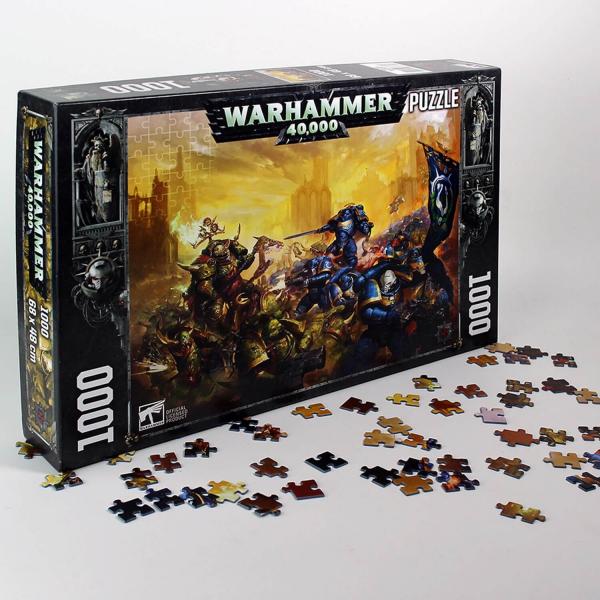 Puzzle 1000 pièces : Warhammer : Roboute Guilliman vs Black Legion - Mad-SEM7731