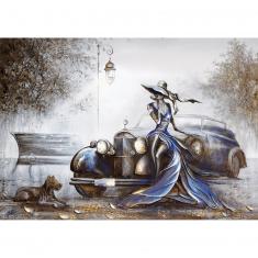 1000 piece puzzle : Lady in Blue - Raen - Special Edition