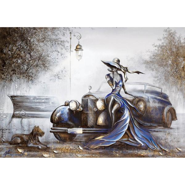 1000 piece puzzle : Lady in Blue - Raen - Special Edition - Magnolia-2318