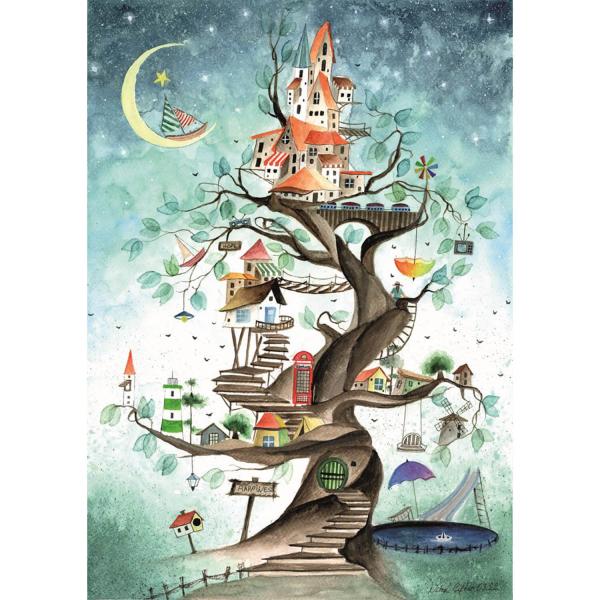 Puzzle de 1000 piezas: El cuento de un árbol - Nihal Çifter - Edición especial - Magnolia-1012