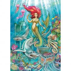 Puzzle de 1000 piezas: The Puzzler Mermaid - Ozgur Gucuyener Edición especial