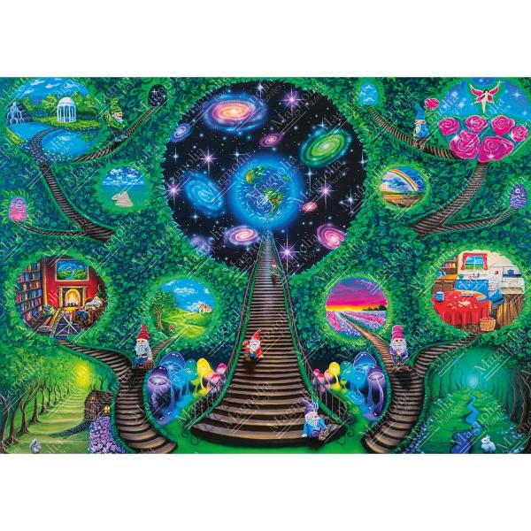 1000-teiliges Puzzle: Gnome's World – Becca Lennon Ray Special Edition - Magnolia-2102