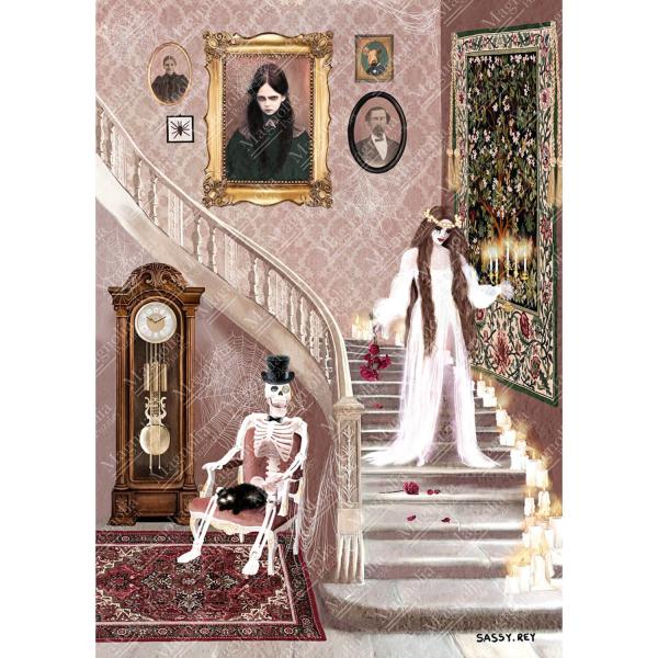 1000 piece puzzle : Ghost Bride - Sarah Reyes Special Edition  - Magnolia-3423