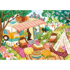 Puzzle 1000 pièces : Boho Camper - Édition Spéciale Olivia Gibbs