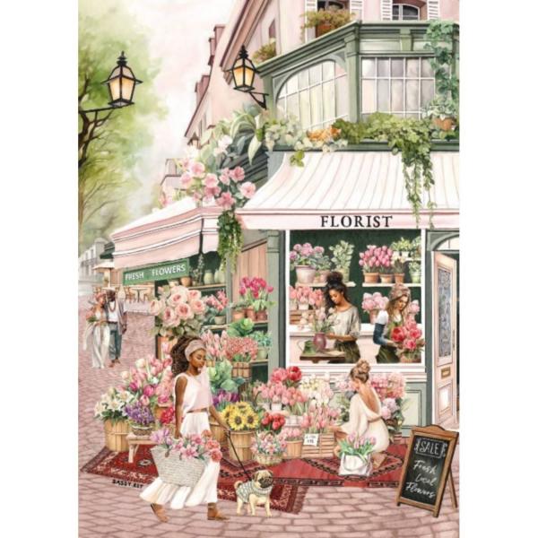 Puzzle 1000 Pieces : The Florist  - Magnolia-3426