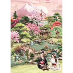 Puzzle 1000 Pieces : Tea Garden 