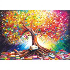 1000 piece puzzle : Tree of Books - Elif Hurdogan Special Edition 