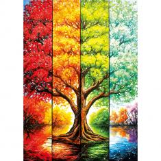 1000-teiliges Puzzle: Baum im Herbst – Elif Hurdogan Special Edition