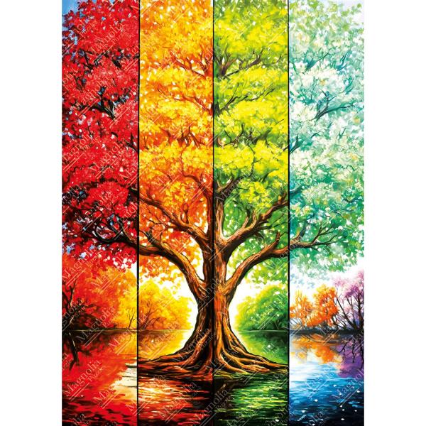 1000-teiliges Puzzle: Baum im Herbst – Elif Hurdogan Special Edition - Magnolia-8614