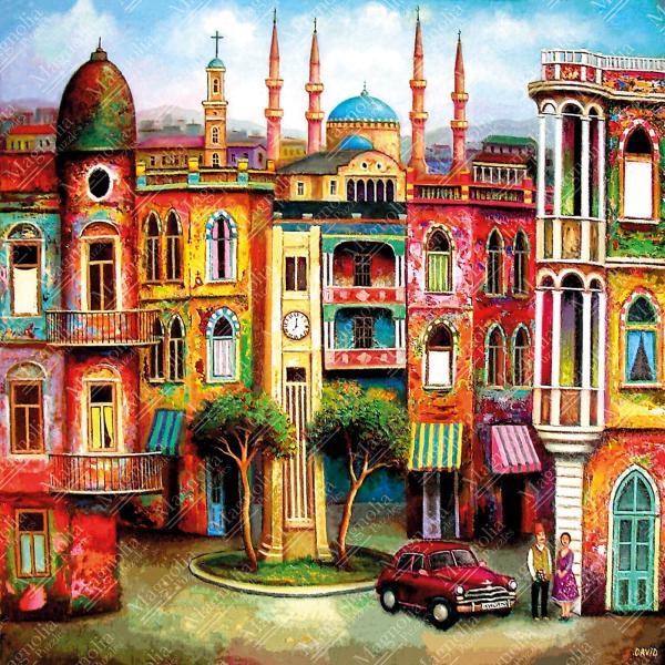 1023 piece puzzle : Tbilisi Square - David Martiashvili Special Edition - Magnolia-9502